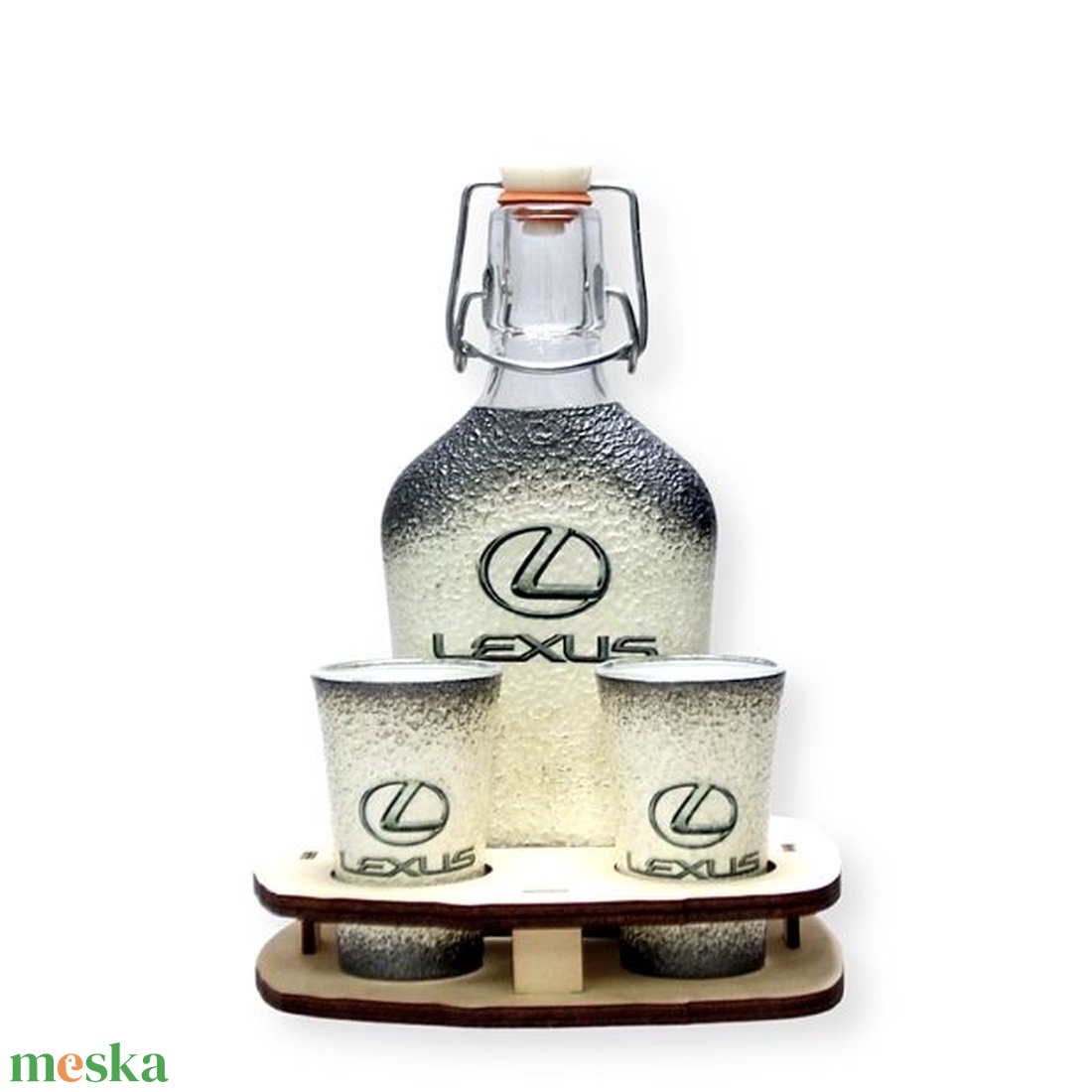 LEXUS italszett ; autó rajongó férfiaknak - otthon & életmód - dekoráció - asztal és polc dekoráció - díszüveg - Meska.hu