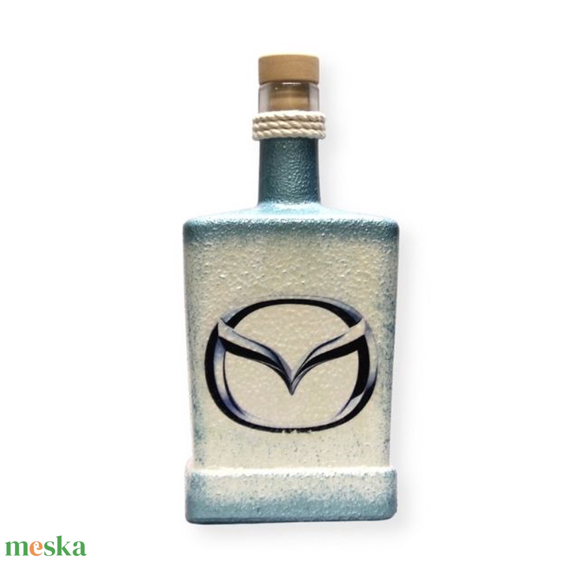 MAZDA italos üveg ; Mazda autó rajongóknak - otthon & lakás - dekoráció - asztal és polc dekoráció - díszüveg - Meska.hu
