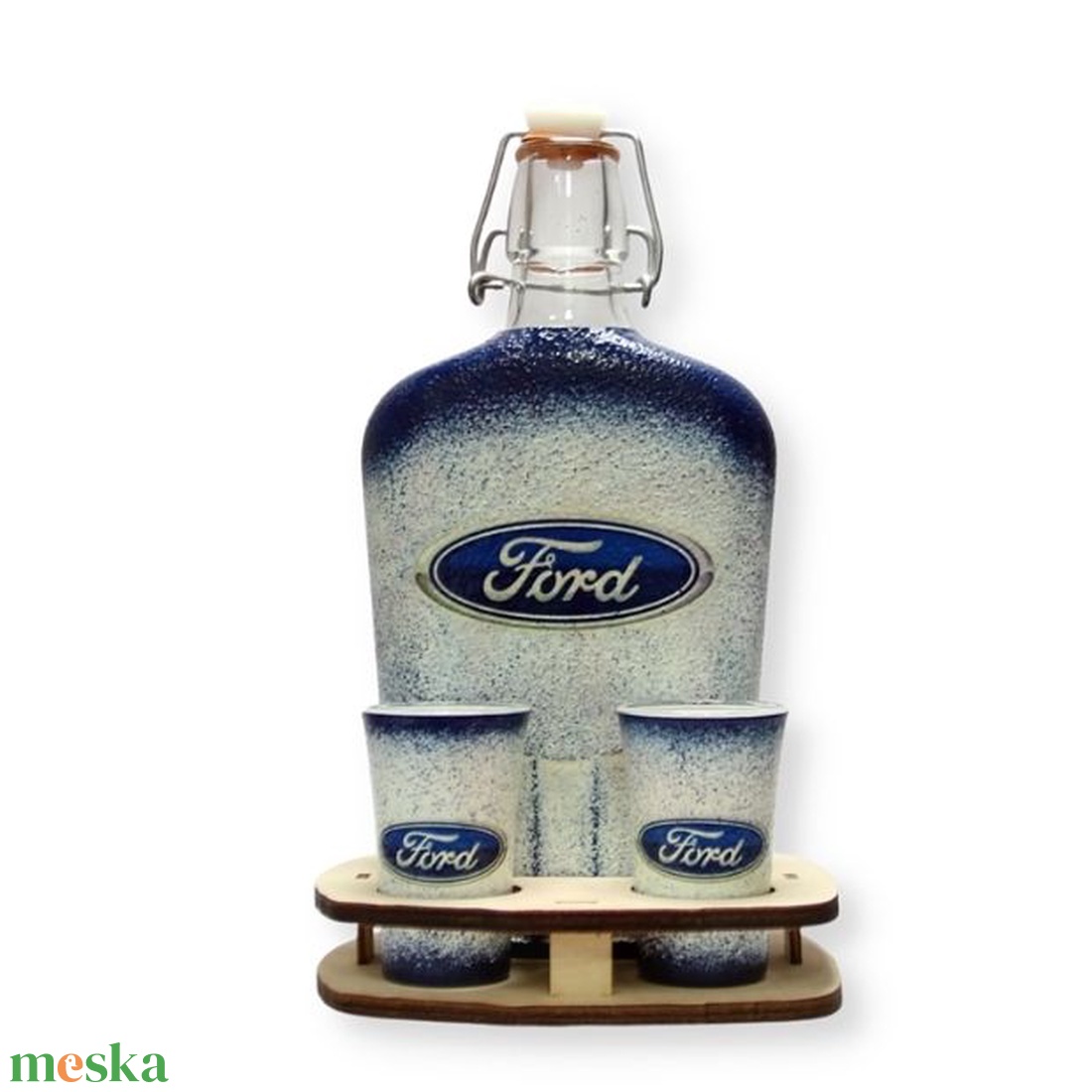FORD márkás pálinkás készlet ; Ford rajongóknak - otthon & lakás - konyhafelszerelés, tálalás - tálalás - pálinkás poharak, szettek - Meska.hu