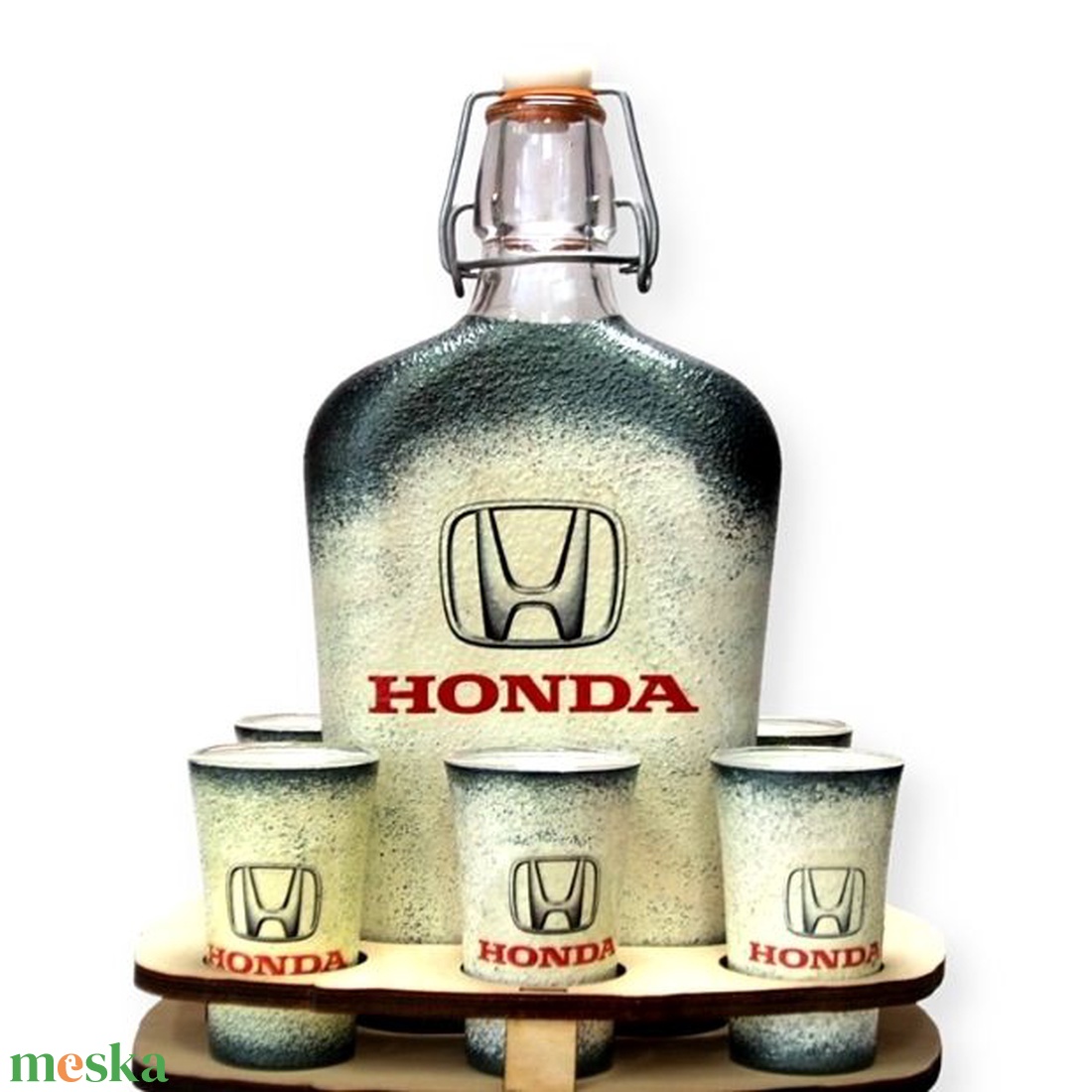 HONDA pálinkás szett  ;Saját Honda autód fotójával is elkészítjük ! - otthon & életmód - konyhafelszerelés, tálalás - tálalás - pálinkás poharak, szettek - Meska.hu