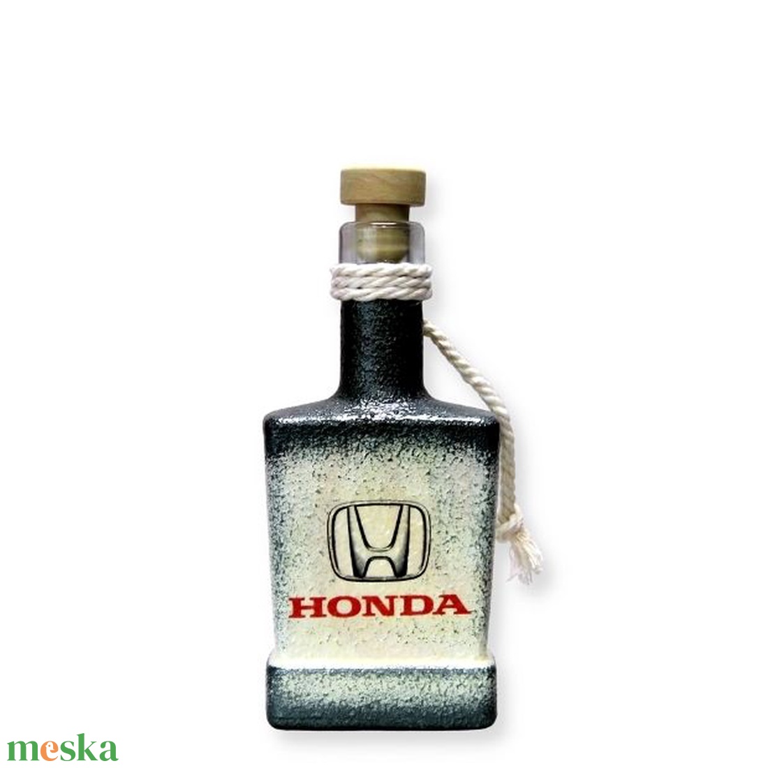 HONDA nagy pálinkás üveg ; Saját Honda autód fotójával is elkészítjük - otthon & lakás - dekoráció - asztal és polc dekoráció - díszüveg - Meska.hu