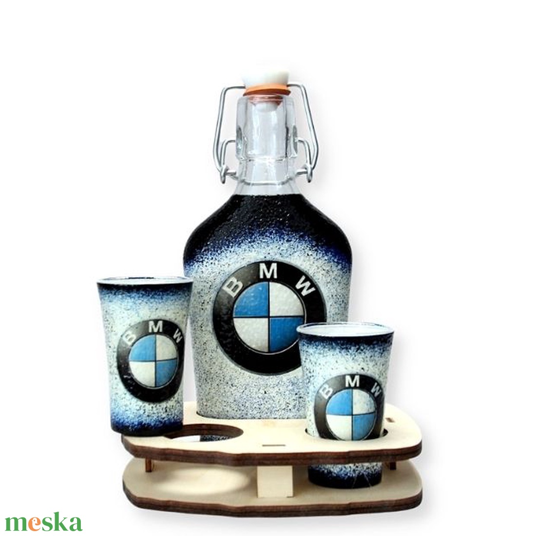 BMW italos szett BMW rajongóknak - otthon & lakás - dekoráció - asztal és polc dekoráció - díszüveg - Meska.hu