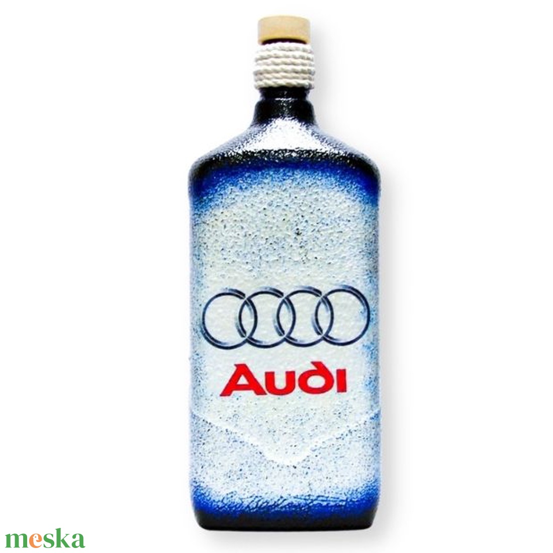 Audi pálinkás üveg audi rajongóknak - otthon & életmód - dekoráció - asztal és polc dekoráció - díszüveg - Meska.hu