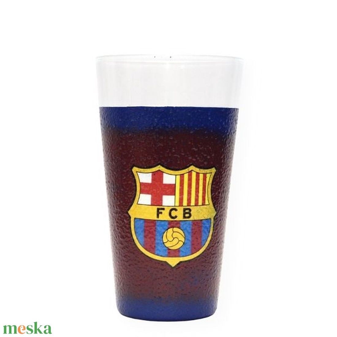 FC Barcelona üdítős pohár ; Barcelona foci szurkoló fiúknak, gyerekeknek - otthon & lakás - konyhafelszerelés, tálalás - tálalás - pohár - Meska.hu