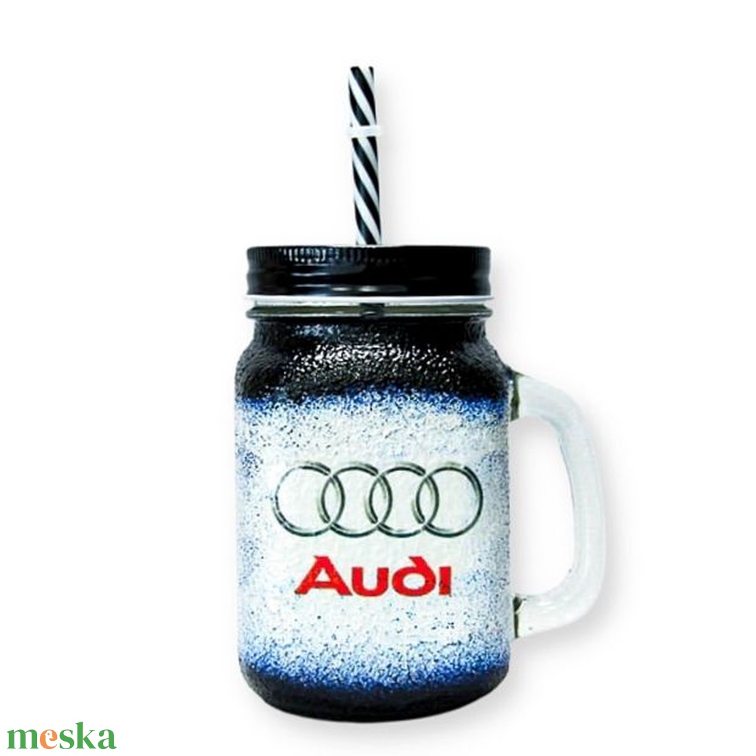 Audi üdítős pohár audi rajongóknak - otthon & lakás - konyhafelszerelés, tálalás - tálalás - pohár - Meska.hu