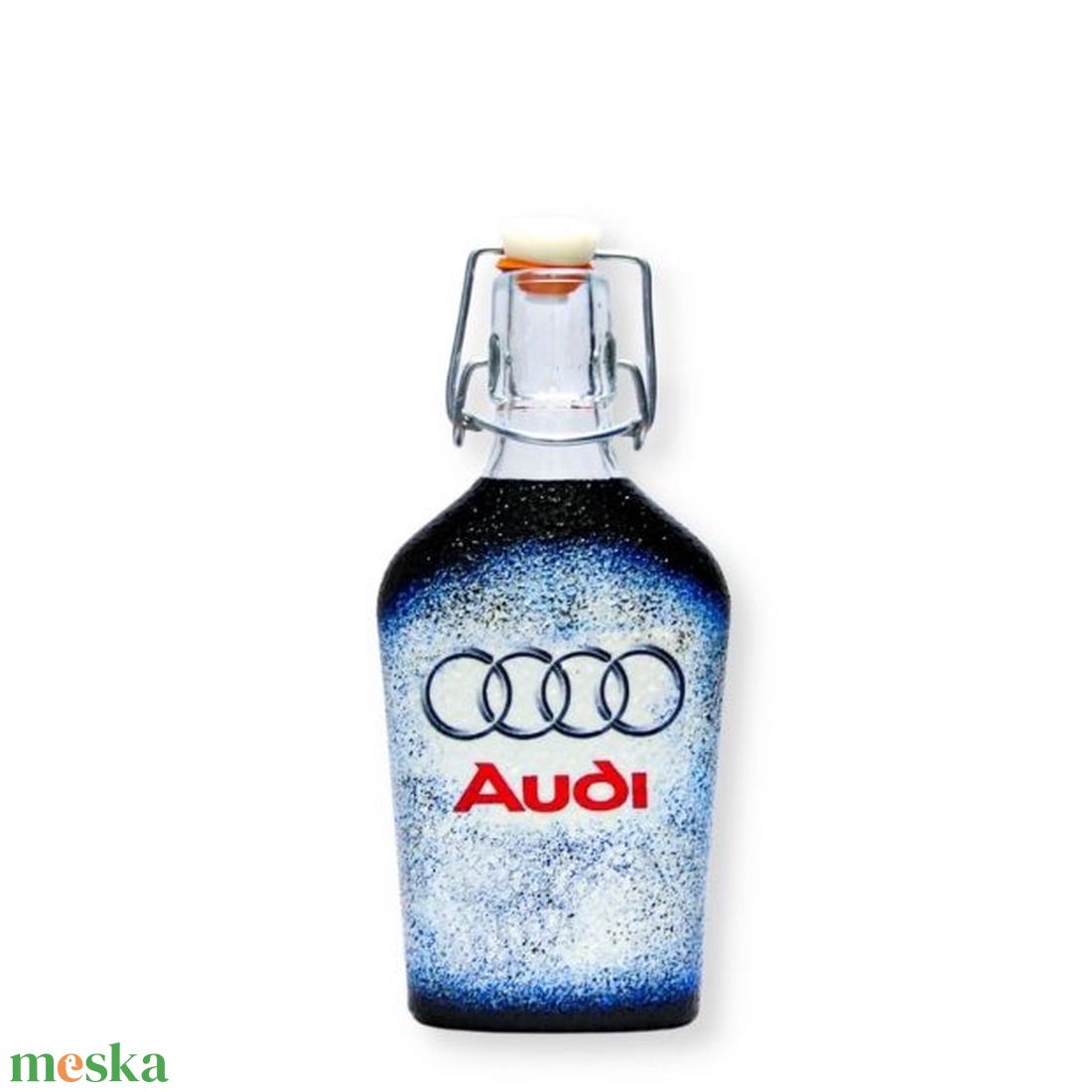 Audi csatosüveg ; Audi rajongóknak - otthon & lakás - dekoráció - asztal és polc dekoráció - díszüveg - Meska.hu