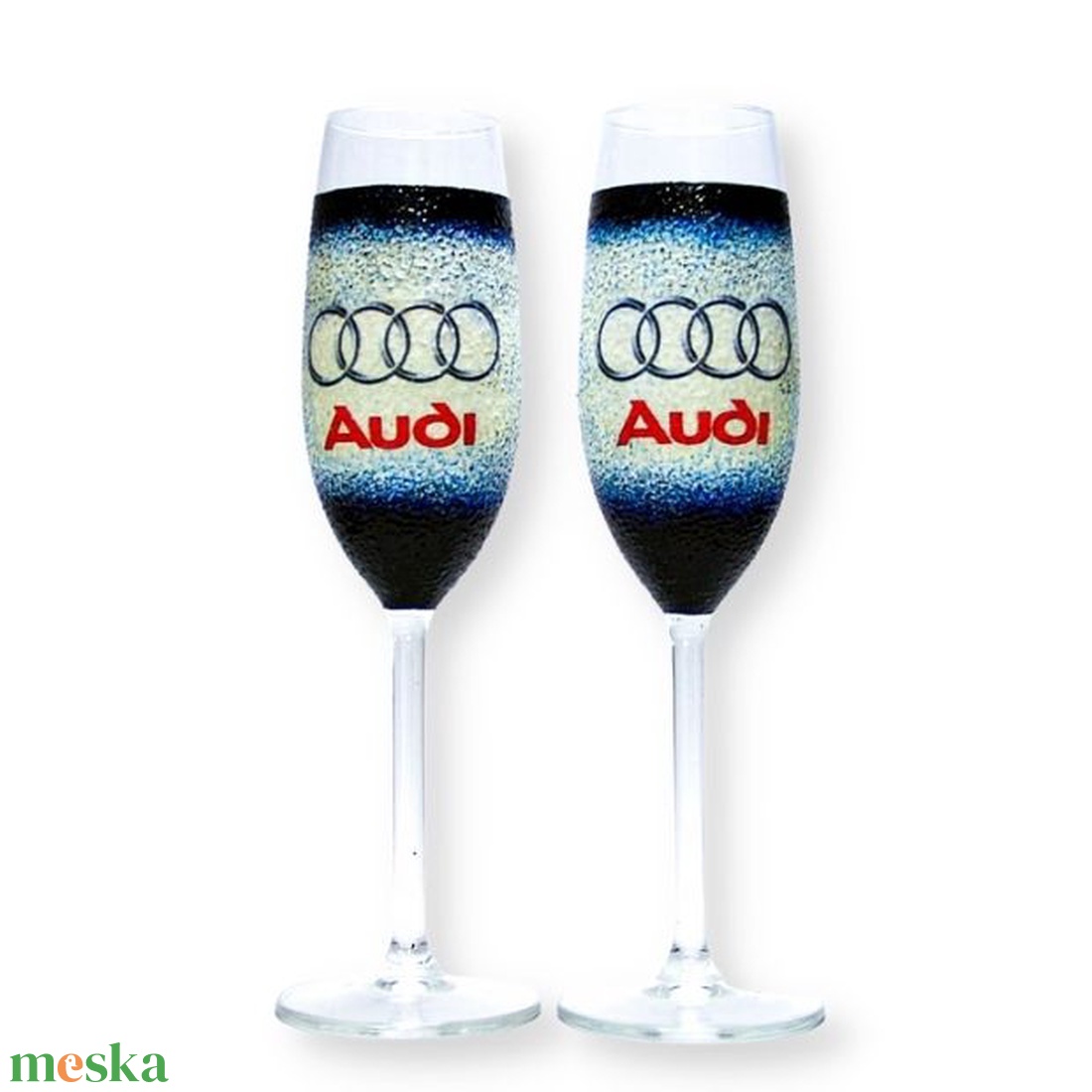Audi pezsgőspohár ; Audi rajongóknak - otthon & életmód - konyhafelszerelés, tálalás - tálalás - pohár - Meska.hu