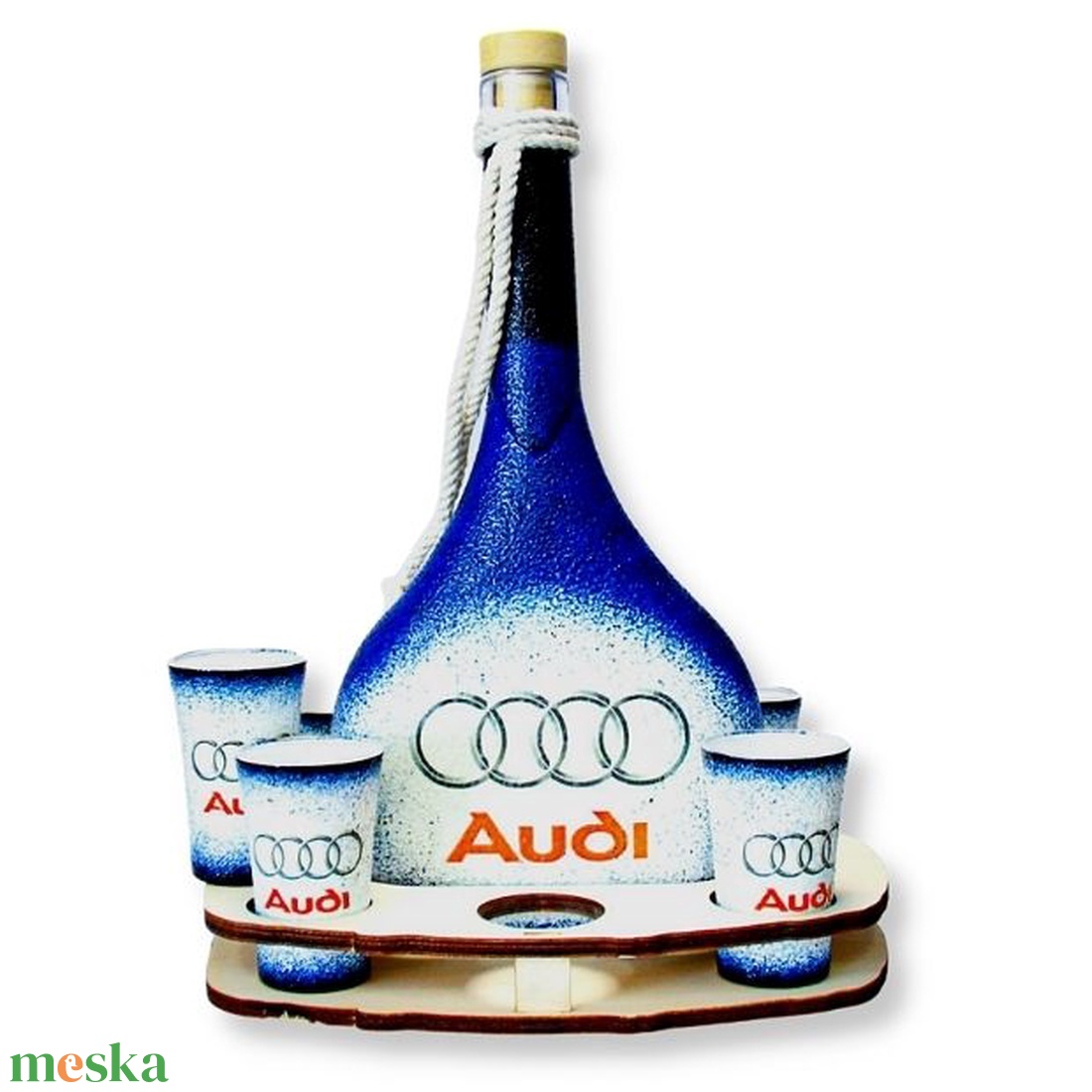 Audi ital készlet ; Audi rajongóknak - otthon & életmód - konyhafelszerelés, tálalás - tálalás - pálinkás poharak, szettek - Meska.hu