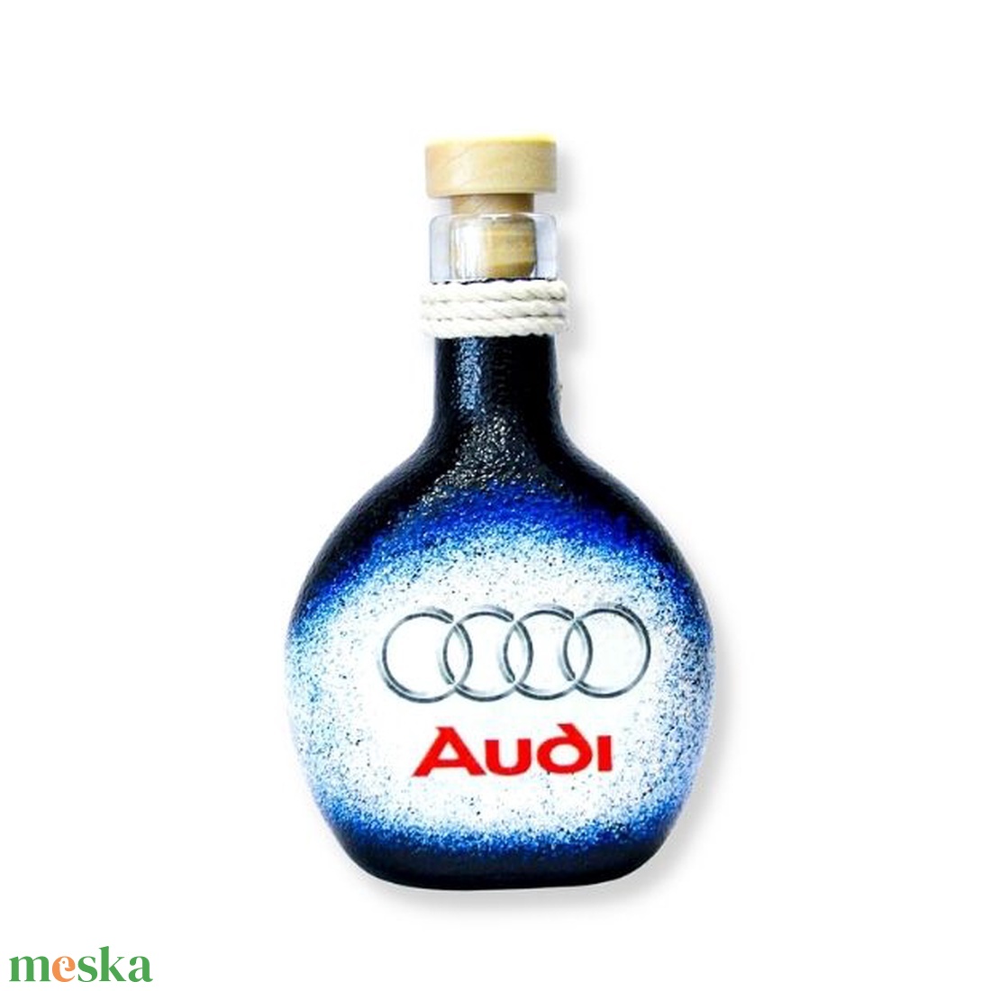 Audi pálinkás flaska ; Audi rajongóknak - otthon & életmód - konyhafelszerelés, tálalás - flaska, csatos üveg - Meska.hu
