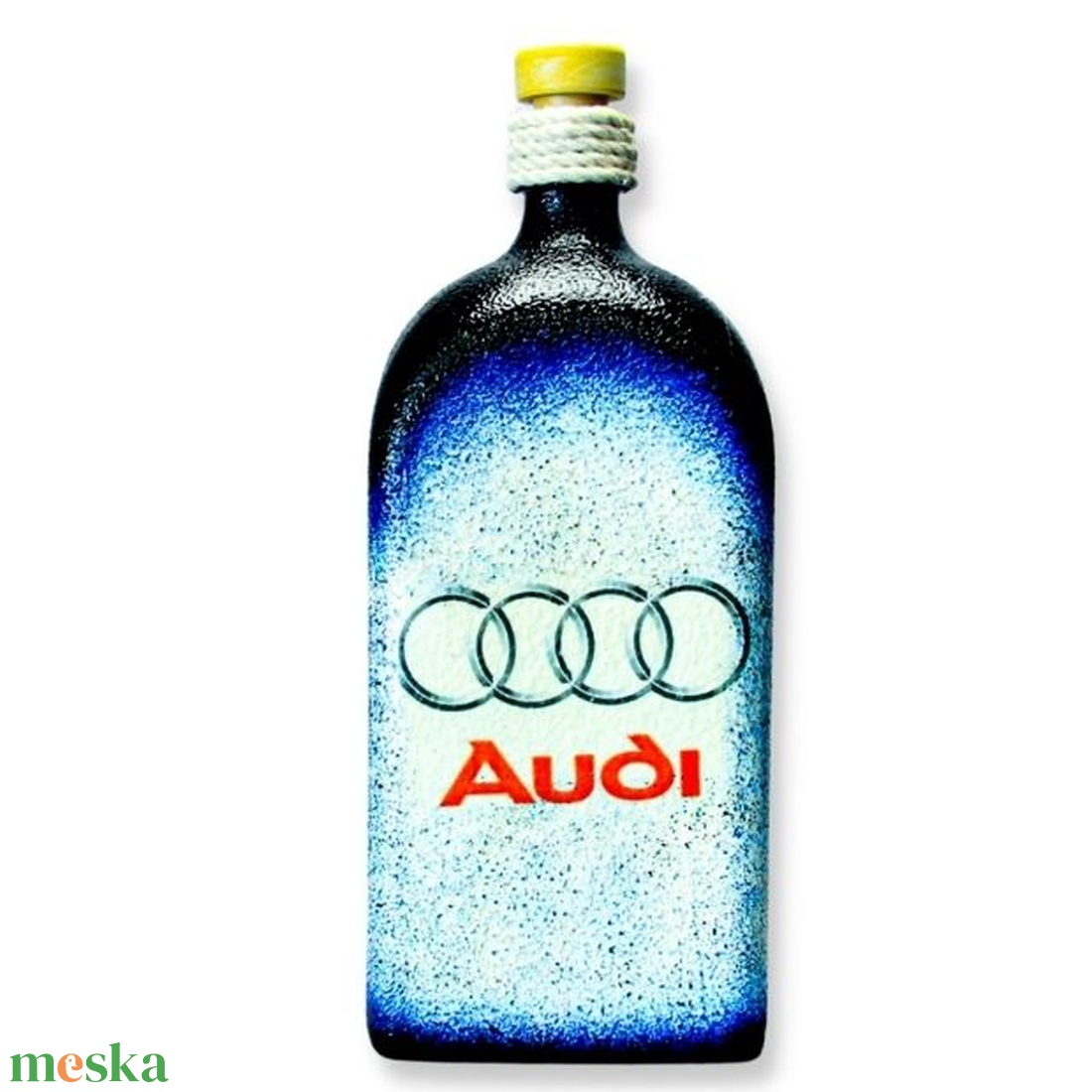 Audi pálinkás üveg ; Audi rajongóknak - otthon & lakás - dekoráció - asztal és polc dekoráció - díszüveg - Meska.hu