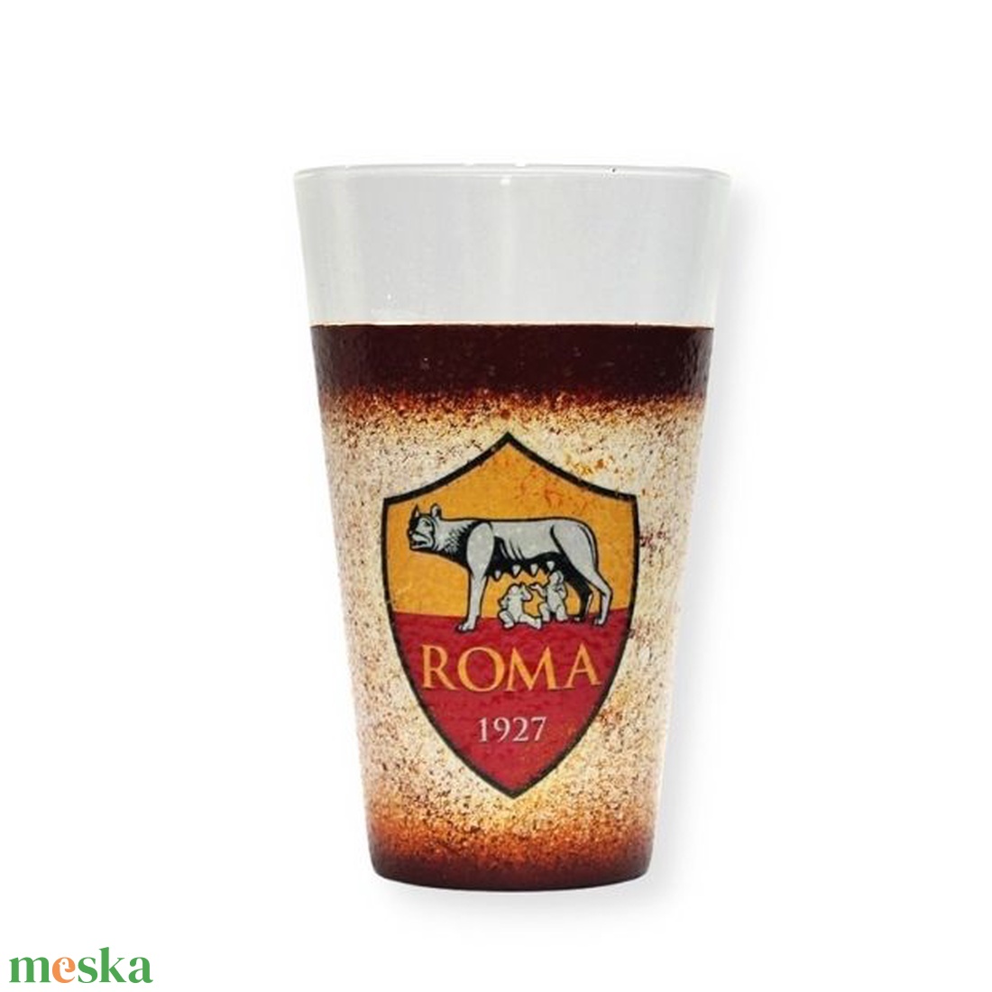 AS Roma vizes pohár ; As Roma foci szurkolóknak - otthon & lakás - konyhafelszerelés, tálalás - tálalás - pohár - Meska.hu