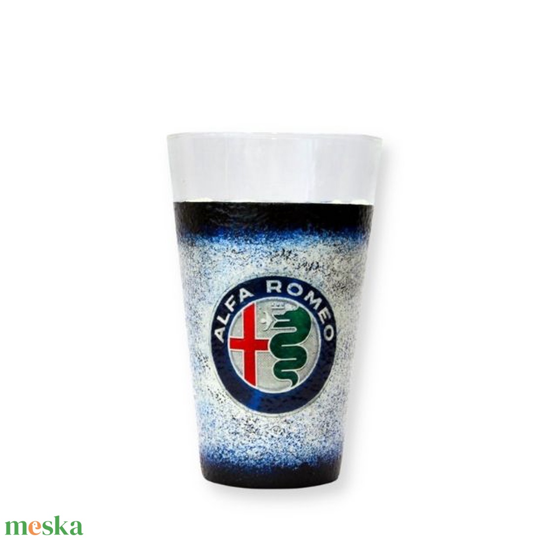 Alfa Romeo üdítős pohár; Saját Alfa autód fotójával is!  - otthon & életmód - konyhafelszerelés, tálalás - tálalás - pohár - Meska.hu