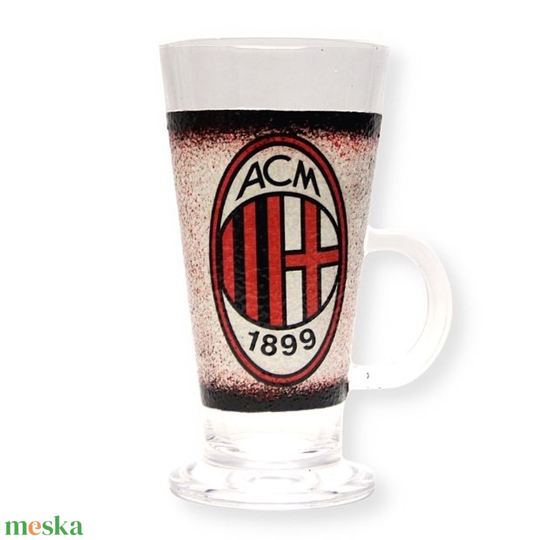 AC MILAN kávés, Latte-s pohár - kávé imádóknak - otthon & életmód - Meska.hu