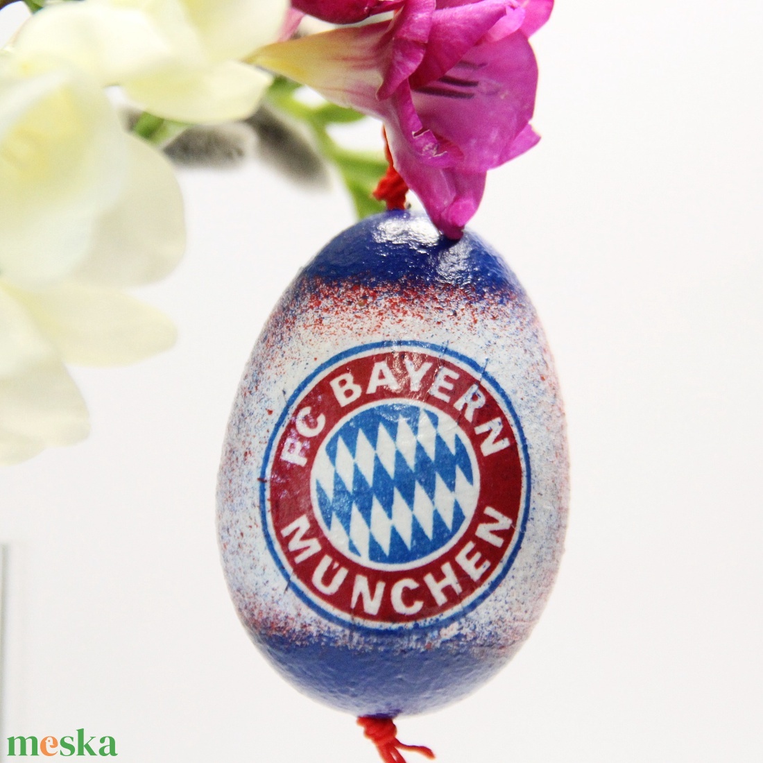 Foci kedvelőknek ajándékötlet húsvéti tojás Fc Bayern München - otthon & életmód - dekoráció - dísztárgy - Meska.hu