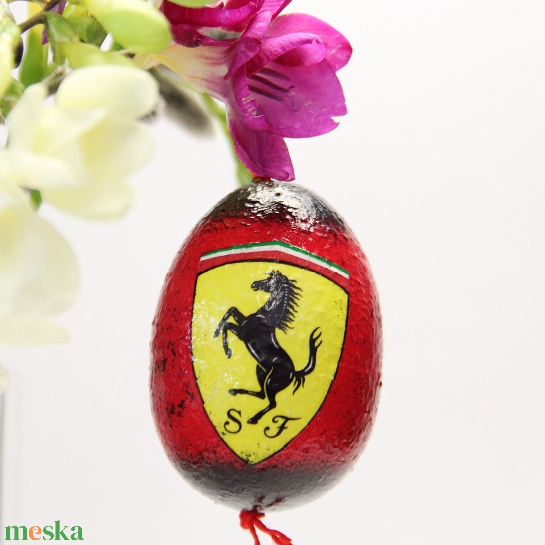 Egyedi locsoló ajándék autó rajongóknak - Ferrari  - ünnepi díszek, dekorációk - húsvéti díszek és dekorációk - húsvéti tojásfadíszek - Meska.hu