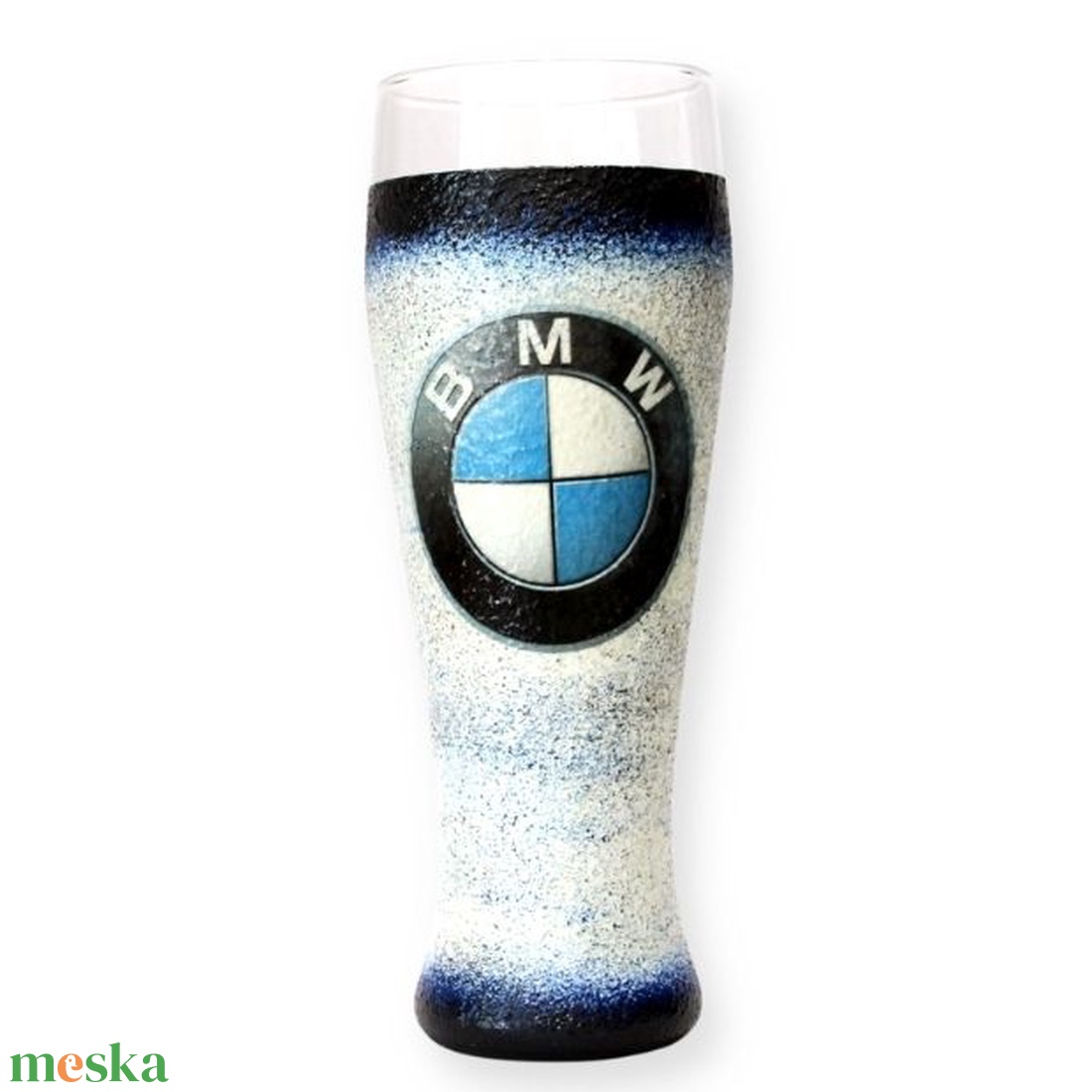 BMW emblémás sörös pohár - születésnapra; névnapra ; karácsonyra vagy csak úgy  - otthon & életmód - konyhafelszerelés, tálalás - tálalás - sörös pohár és korsó - Meska.hu
