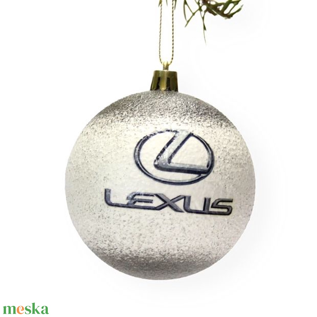 Karácsonyfa gömb autó témájú emblémával -LEXUS -  párodnak; szerelmednek  mikulásra és karácsonyra  - karácsony - karácsonyi lakásdekoráció - karácsonyfadíszek - Meska.hu