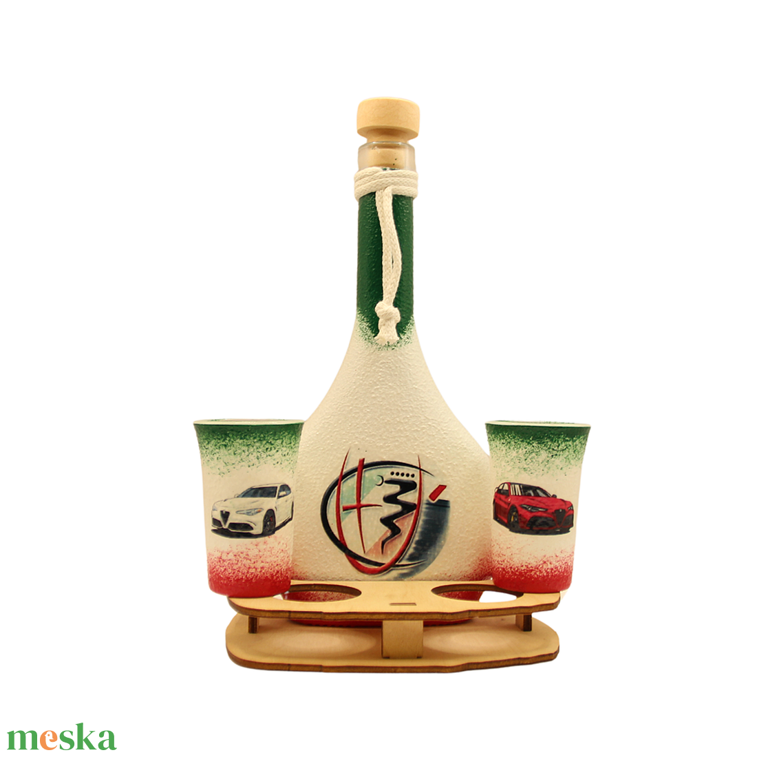 Pálinka kínáló szett a márka rajongóinak ( Alfa Romeo ) - férjednek - szerelmednek minden alkalomra - otthon & életmód - konyhafelszerelés, tálalás - tálalás - pálinkás poharak, szettek - Meska.hu Pálinka kínáló szett a márka rajongóinak ( Alfa Romeo ) - férjednek - szerelmednek minden alkalomra - otthon & életmód - konyhafelszerelés, tálalás - tálalás - pálinkás poharak, szettek - Meska.hu