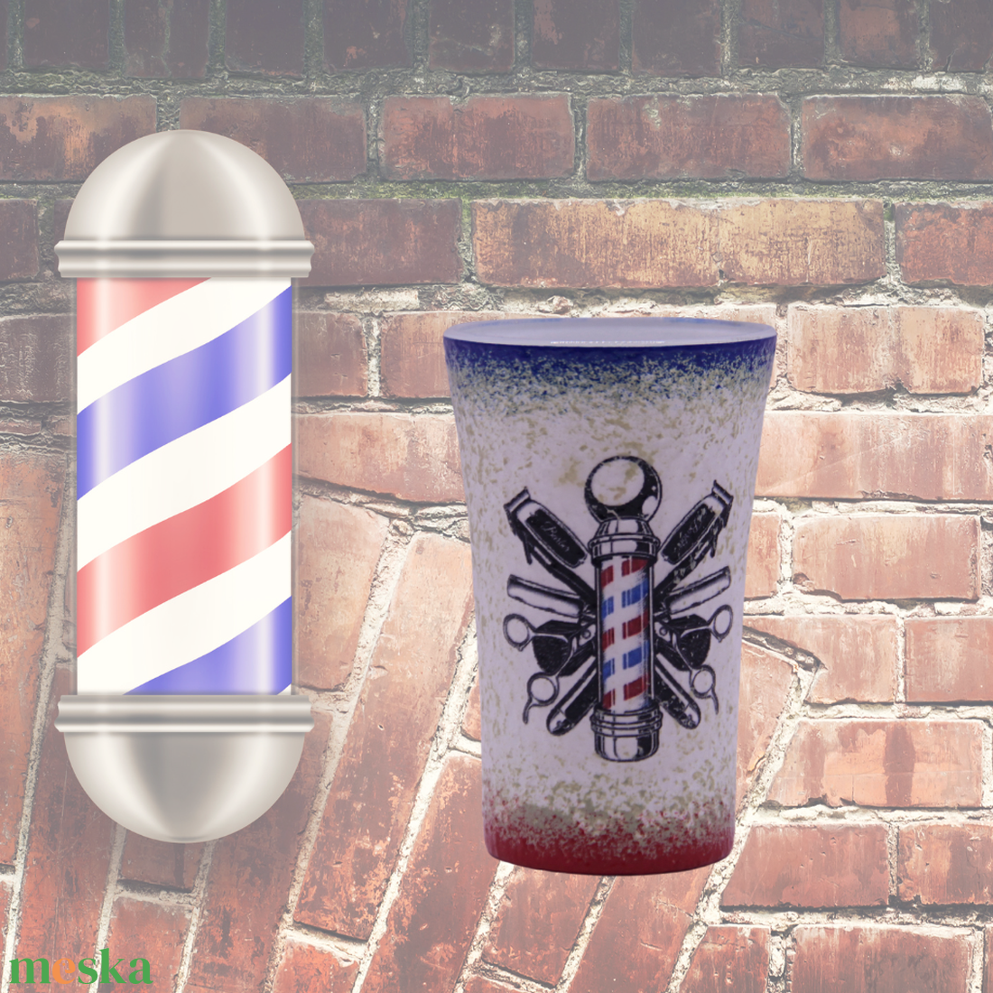 Snapszos pohár-férfi fodrászoknak-BARBER SHOP - otthon & életmód - konyhafelszerelés, tálalás - tálalás - pálinkás poharak, szettek - Meska.hu Snapszos pohár-férfi fodrászoknak-BARBER SHOP - otthon & életmód - konyhafelszerelés, tálalás - tálalás - pálinkás poharak, szettek - Meska.hu