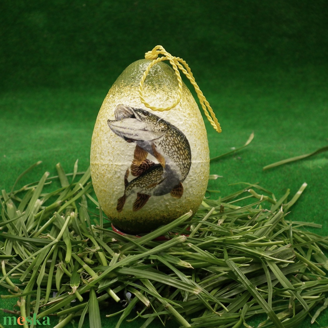  Húsvéti tojás - egyedi locsoló ajándék horgászoknak ( CSUKA )  - gyerekeknek -férjeknek  - otthon & életmód - dekoráció - dísztárgy - Meska.hu