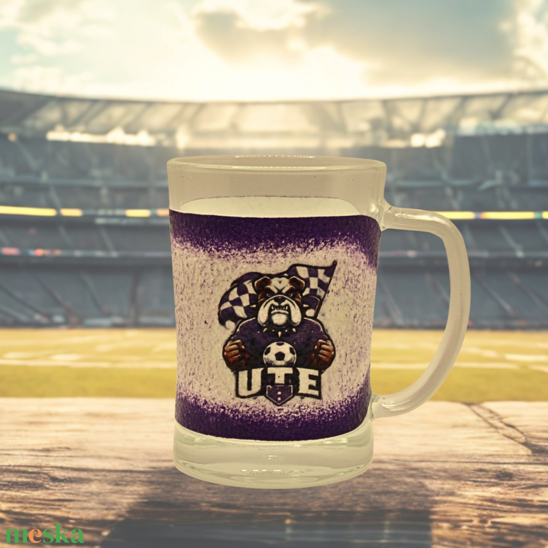 Egy jó UTE meccs elengedhetetlen kelléke - sörös korsó születésnapra, karácsonyra, névnapra  - otthon & életmód - konyhafelszerelés, tálalás - tálalás - sörös pohár és korsó - Meska.hu