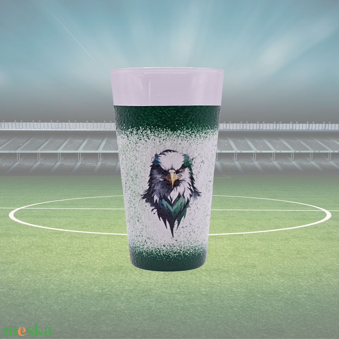 Szurkolói ajándék lehet  Ferencváros rajongóknak  - vizes pohár gyerekeknek és felnőtteknek.   - otthon & életmód - konyhafelszerelés, tálalás - tálalás - pohár - Meska.hu