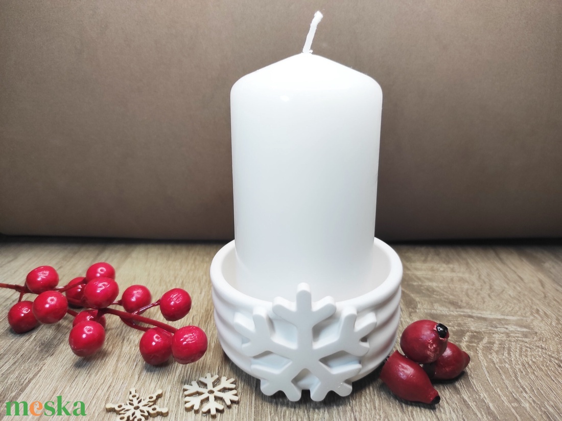 Hópelyhes mini tál - karácsony - adventi díszek - adventi asztaldísz - Meska.hu