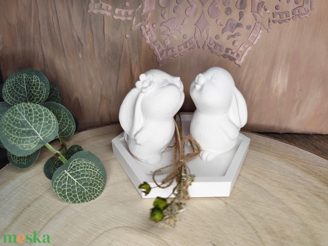 Mini nyuszi lány és fiú! - otthon & életmód - dekoráció - dísztárgy - Meska.hu