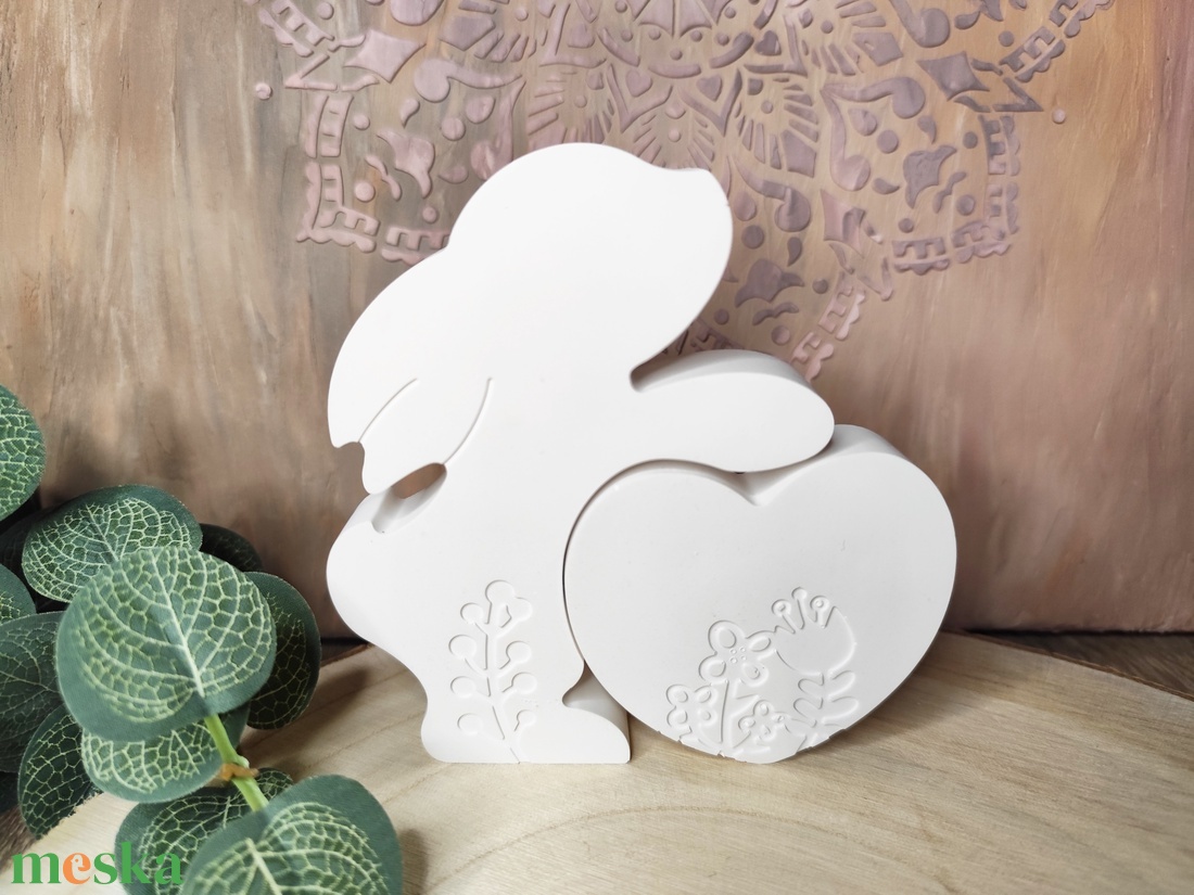 Nyuszi szívvel! - otthon & életmód - dekoráció - dísztárgy - Meska.hu