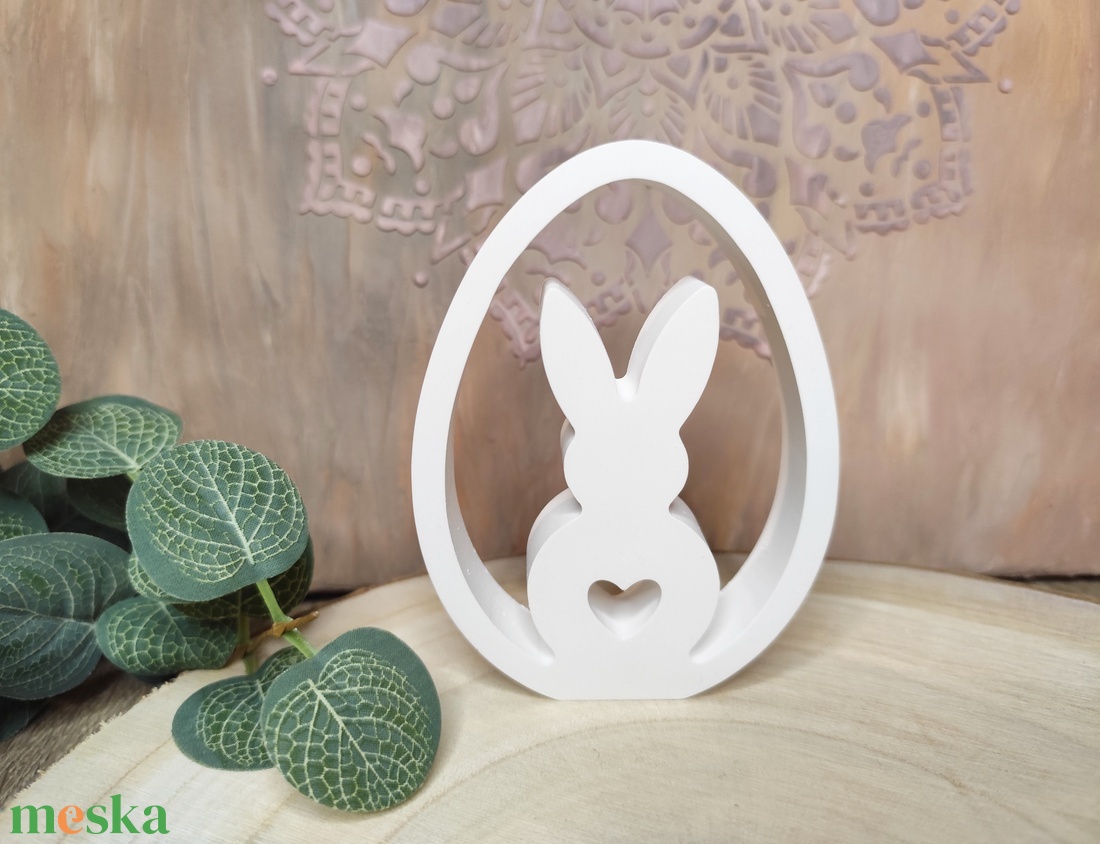 Szívecskés nyuszi dekoráció! - otthon & életmód - dekoráció - dísztárgy - Meska.hu