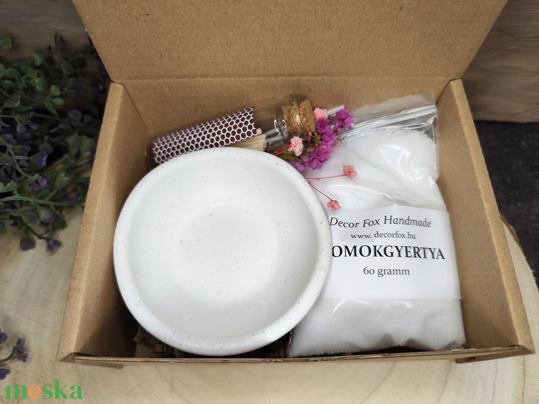 Homokgyertya DIY szett tállal - kellékek & szerszámok - dekorációs kellékek - dekorációs gyertya - Meska.hu