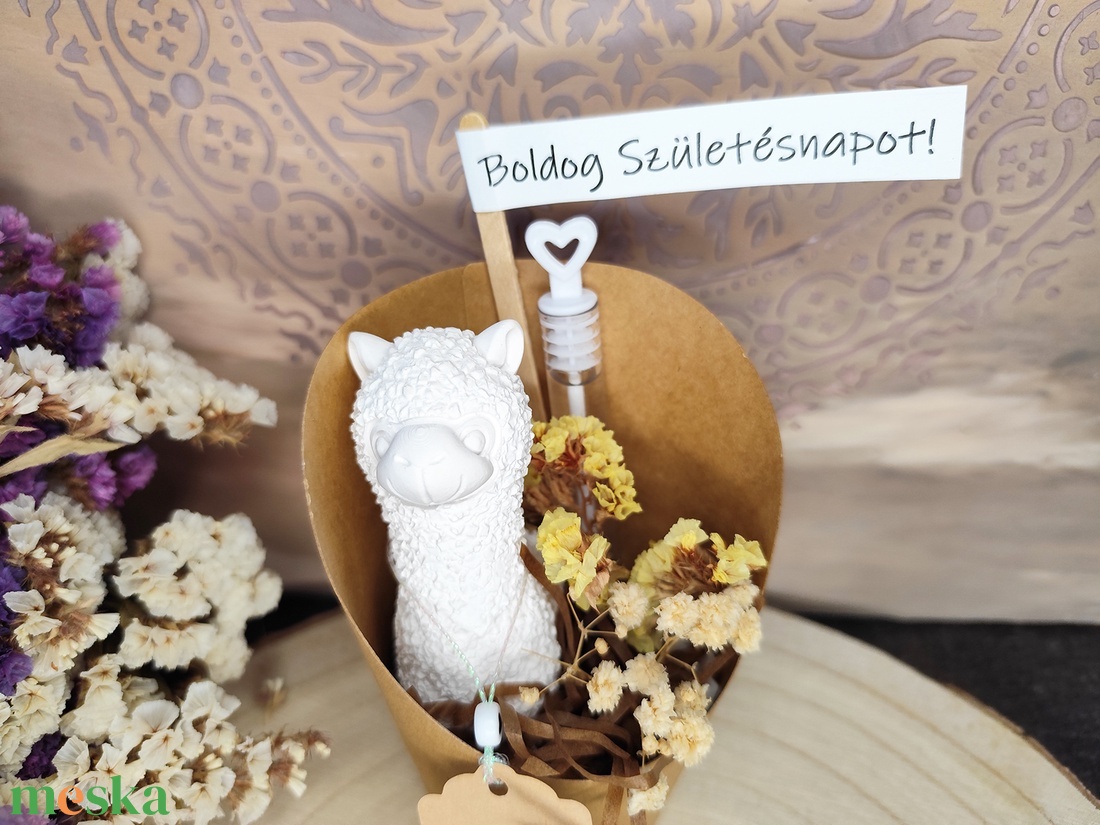 Alpakás szülinapi pohár szett - otthon & életmód - dekoráció - dísztárgy - Meska.hu