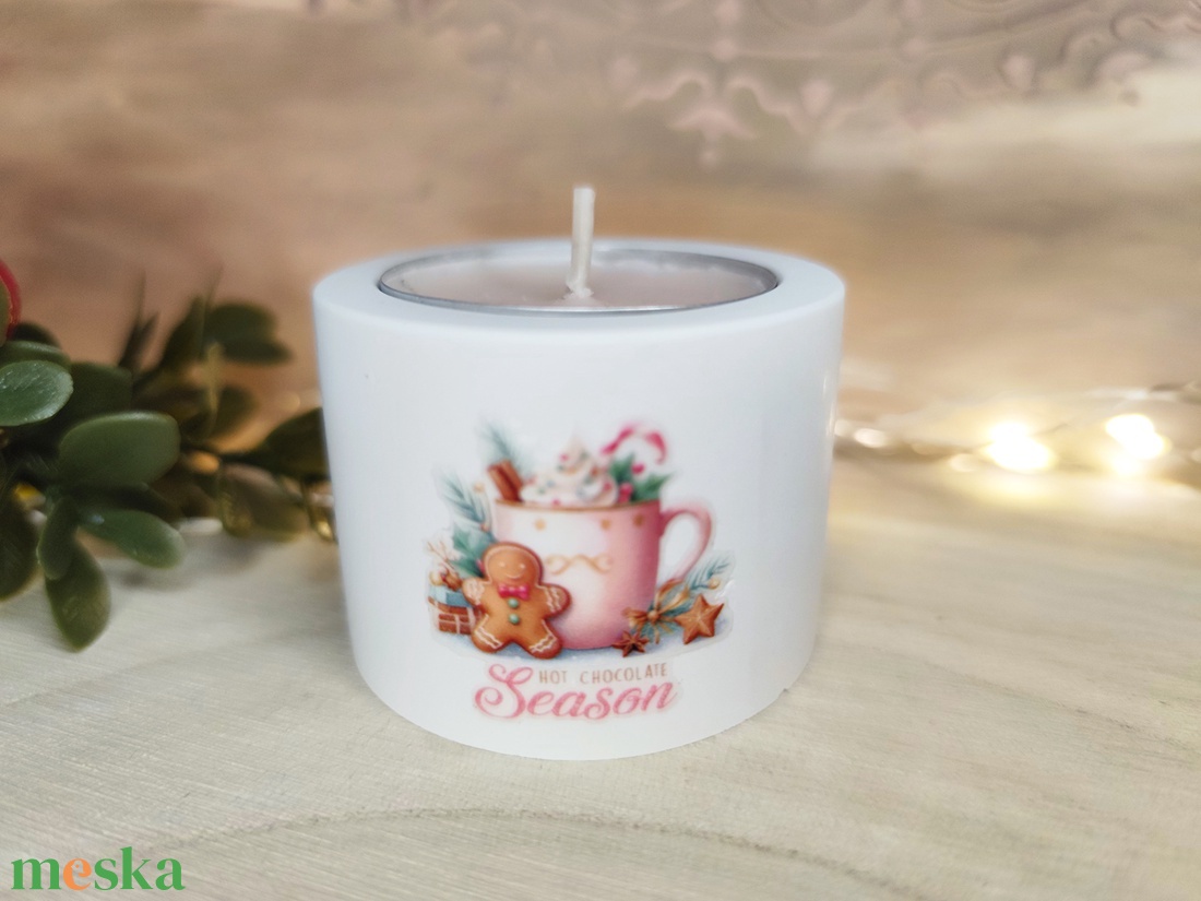 Bögrés-mézis mécsestartó - karácsony - karácsonyi lakásdekoráció - karácsonyi lakásdíszek - Meska.hu