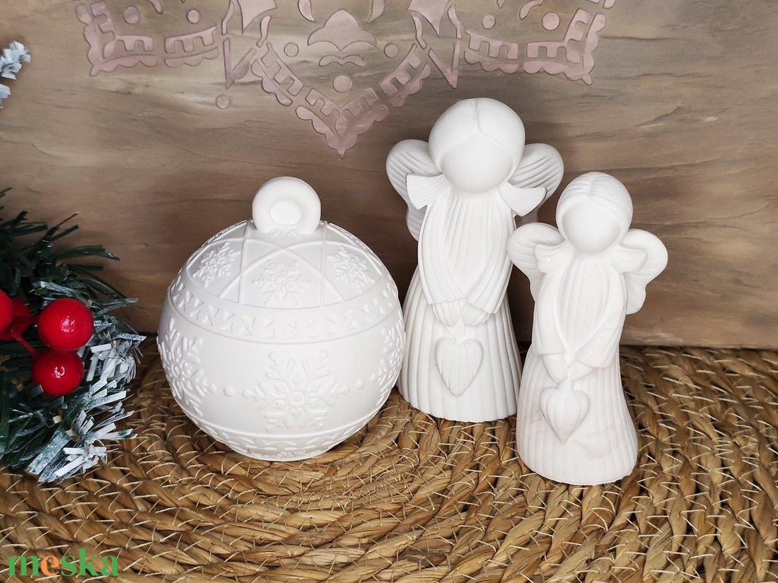 Hópihés gömb tároló - karácsony - karácsonyi lakásdekoráció - karácsonyi lakásdíszek - Meska.hu