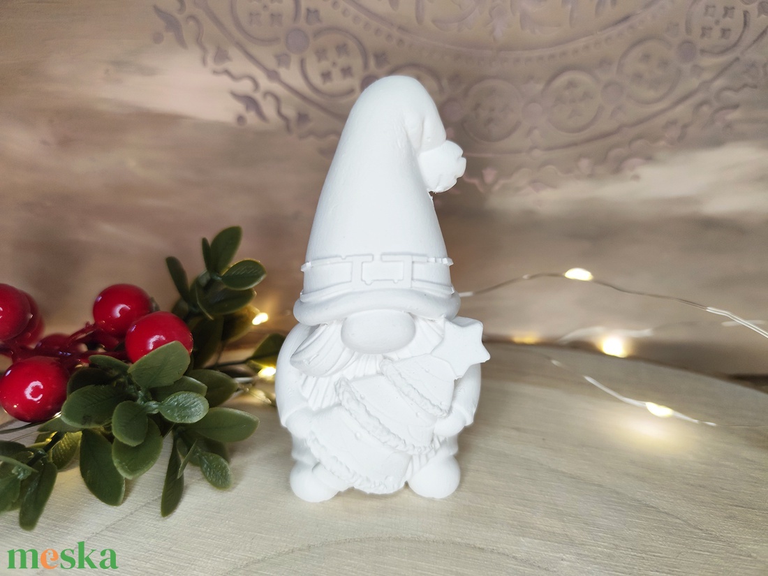 Manó fenyőfával - karácsony - karácsonyi lakásdekoráció - karácsonyi lakásdíszek - Meska.hu