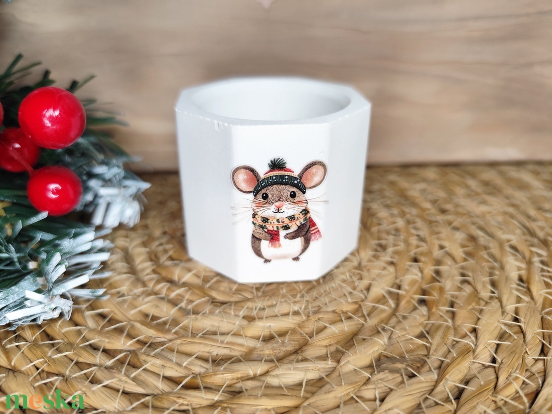 Egérkés mécsestartó - otthon & életmód - gyertya, illat, aroma - mécses és mécsestartó - Meska.hu