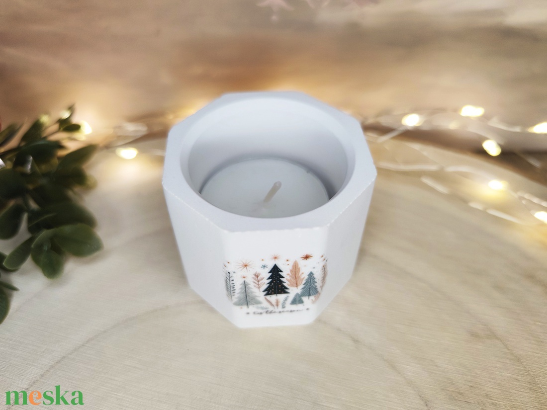 Karácsonyfás mécsestartó - otthon & életmód - gyertya, illat, aroma - mécses és mécsestartó - Meska.hu