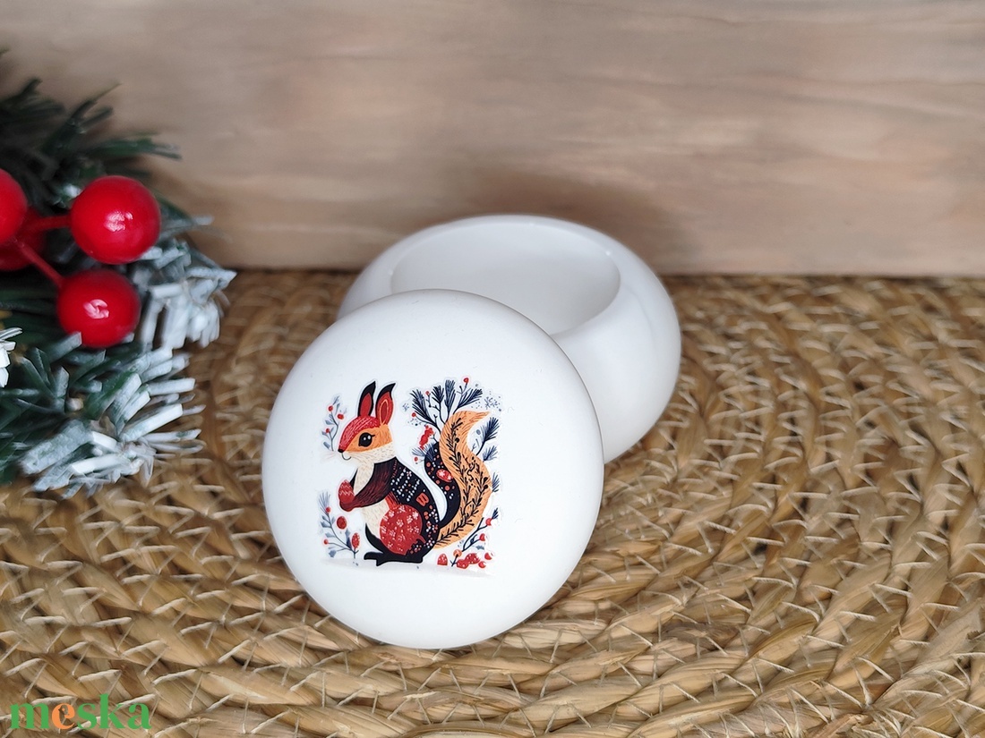 Mini mókusos ékszertartó - ékszer - ékszertartó - ékszertartó tál - Meska.hu