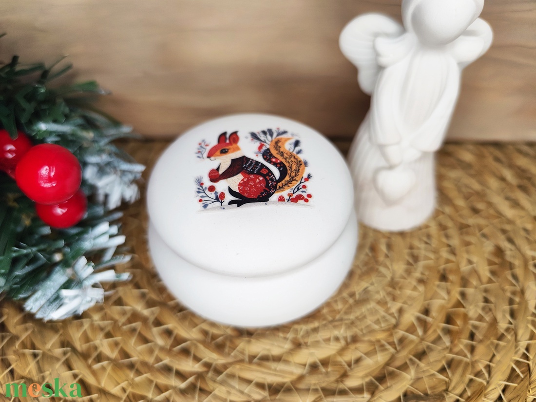 Mini mókusos ékszertartó - ékszer - ékszertartó - ékszertartó tál - Meska.hu