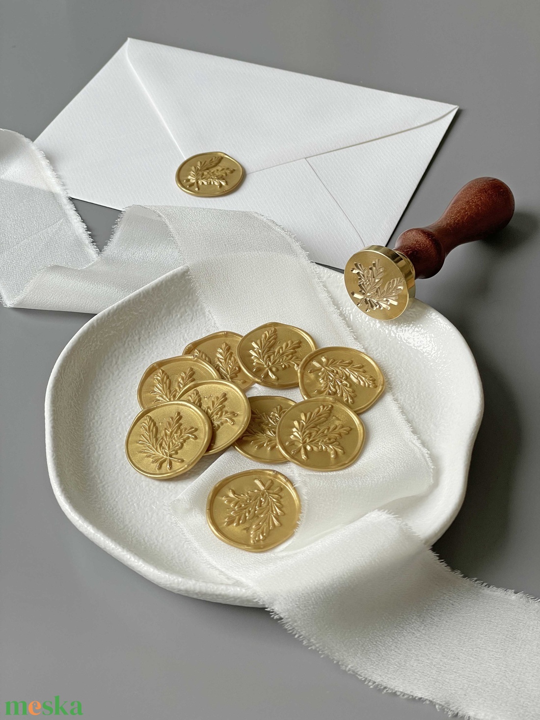 Viaszpecsét több színben - Rozmaring - esküvő - meghívó & kártya - meghívó - Meska.hu