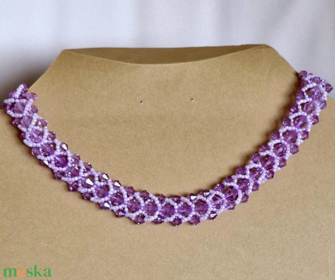 Gyöngy nyakék - ékszer - nyaklánc - gyöngyös nyaklánc - Meska.hu