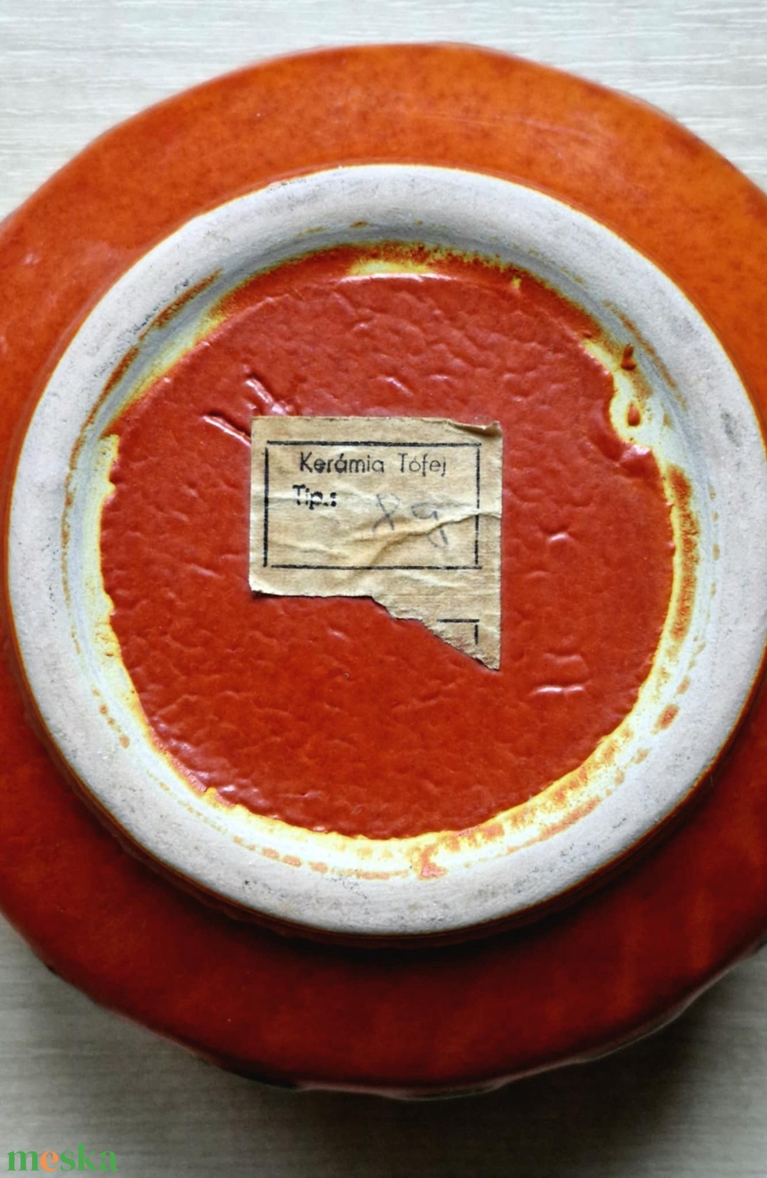 Retro ,vintage Tófej iparművészeti mázas kerámia-jelzett T89 - otthon & életmód - virágdekoráció - virágtartó - váza - Meska.hu