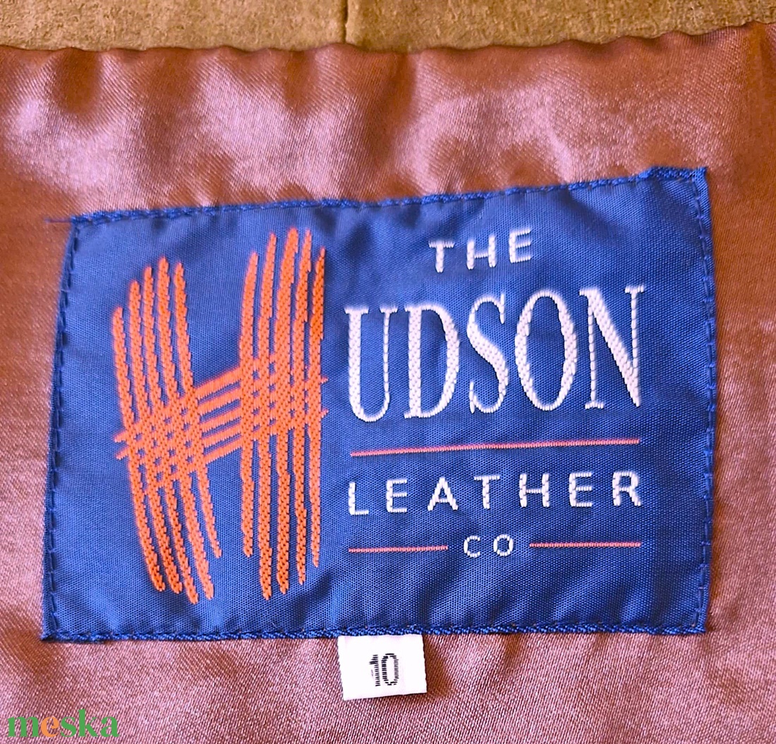 The Hudson leather co vintage egyedi velúrbőr mini szoknya M-es/10/ - ruha & divat - női ruha - szoknya - Meska.hu