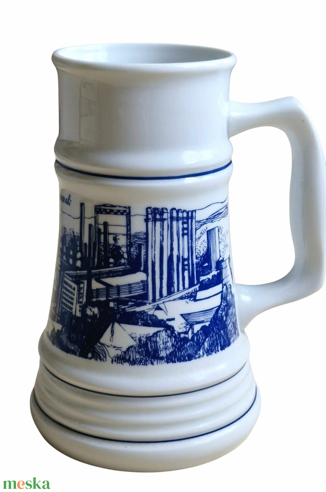 Vintage Alföldi Porcelán söröskorsó � Ózdi Kohászati Üzemek (16 cm) - otthon & életmód - konyhafelszerelés, tálalás - tálalás - sörös pohár és korsó - Meska.hu