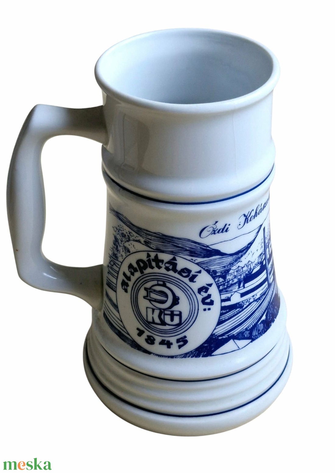 Vintage Alföldi Porcelán söröskorsó � Ózdi Kohászati Üzemek (16 cm) - otthon & életmód - konyhafelszerelés, tálalás - tálalás - sörös pohár és korsó - Meska.hu