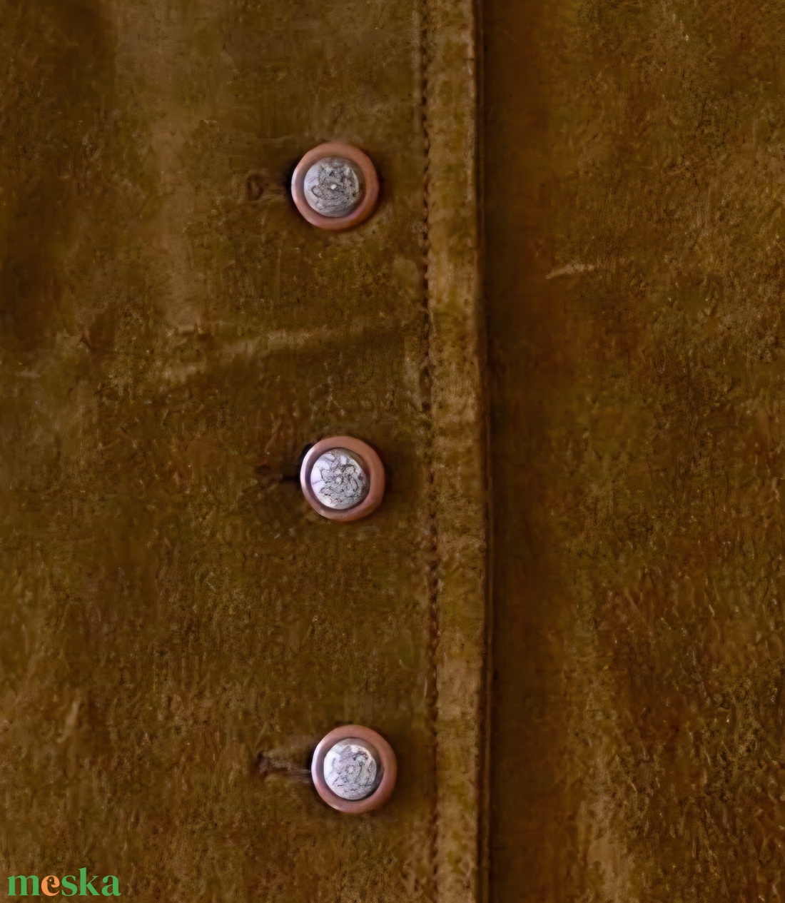 Vintage The Hudson Leather Co. � Valódi hasított/velurbőr szoknya (S) - ruha & divat - női ruha - szoknya - Meska.hu