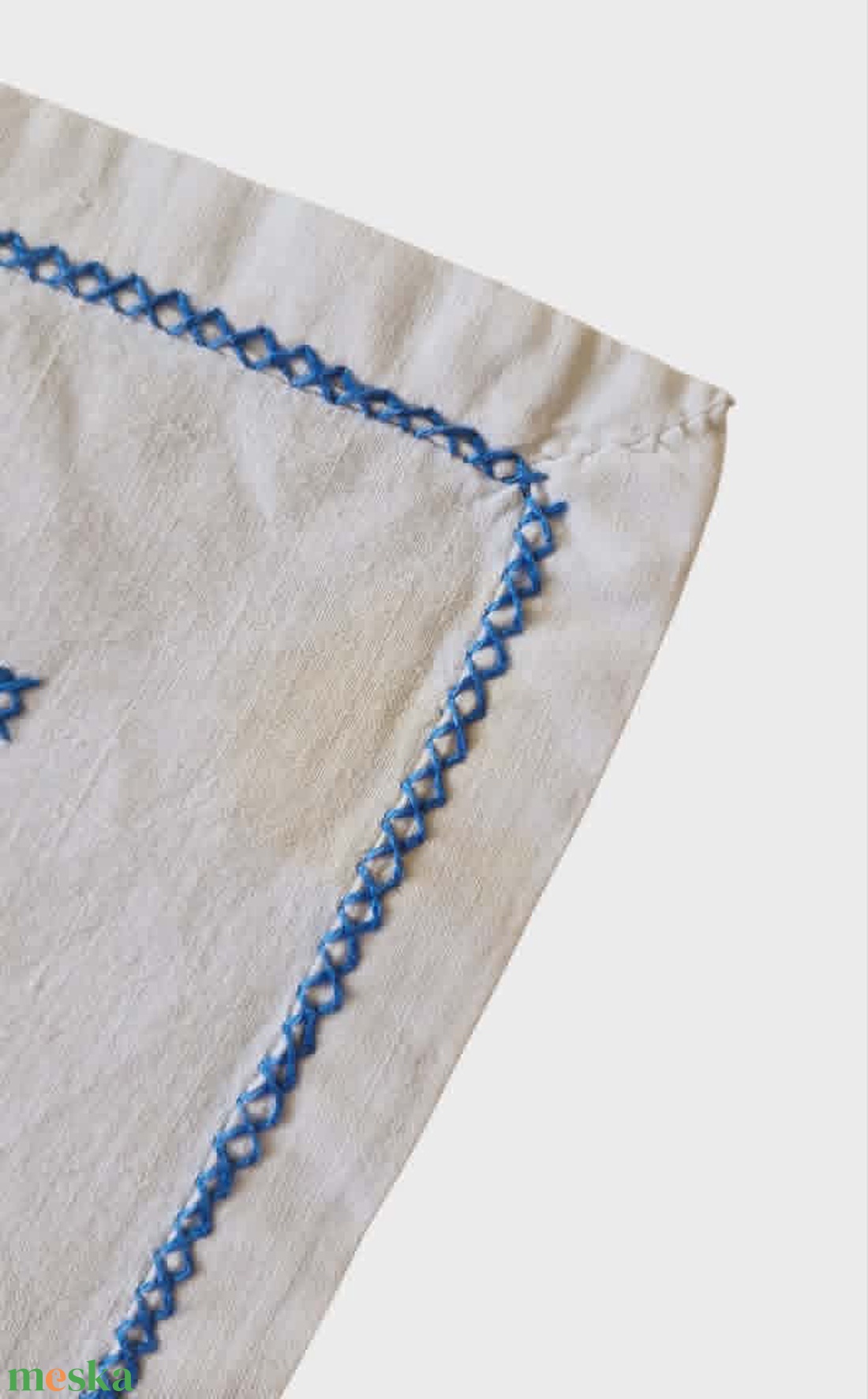 Vintage háziszőttes beregi hímzett kisterítő szett 2db 60x60 cm - otthon & életmód - lakástextil - abrosz, terítő - asztalközép terítő - Meska.hu