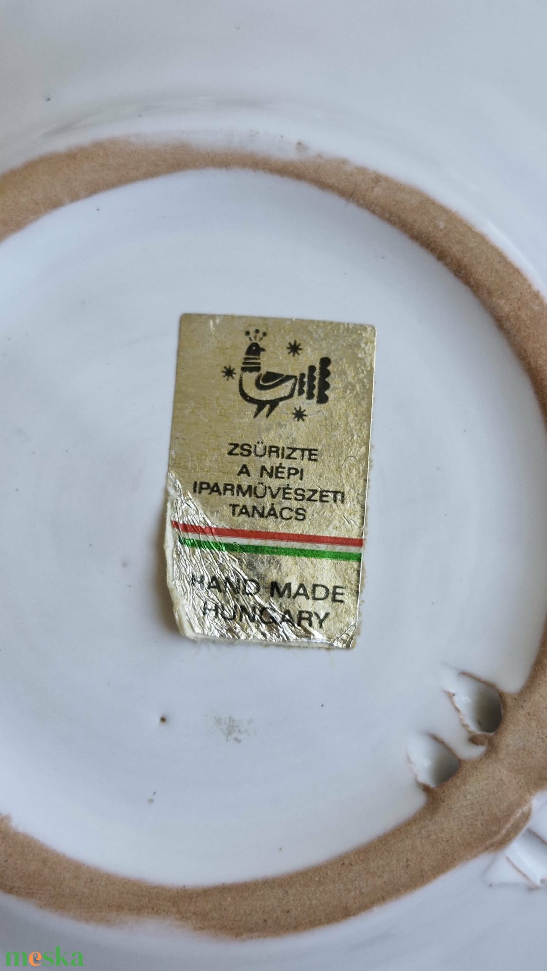 Zsűrizett Népi Iparművészeti Dísztányér Pár � Áttört Peremű Ritkaság (2 db, 20 cm) - otthon & életmód - dekoráció - dísztárgy - Meska.hu