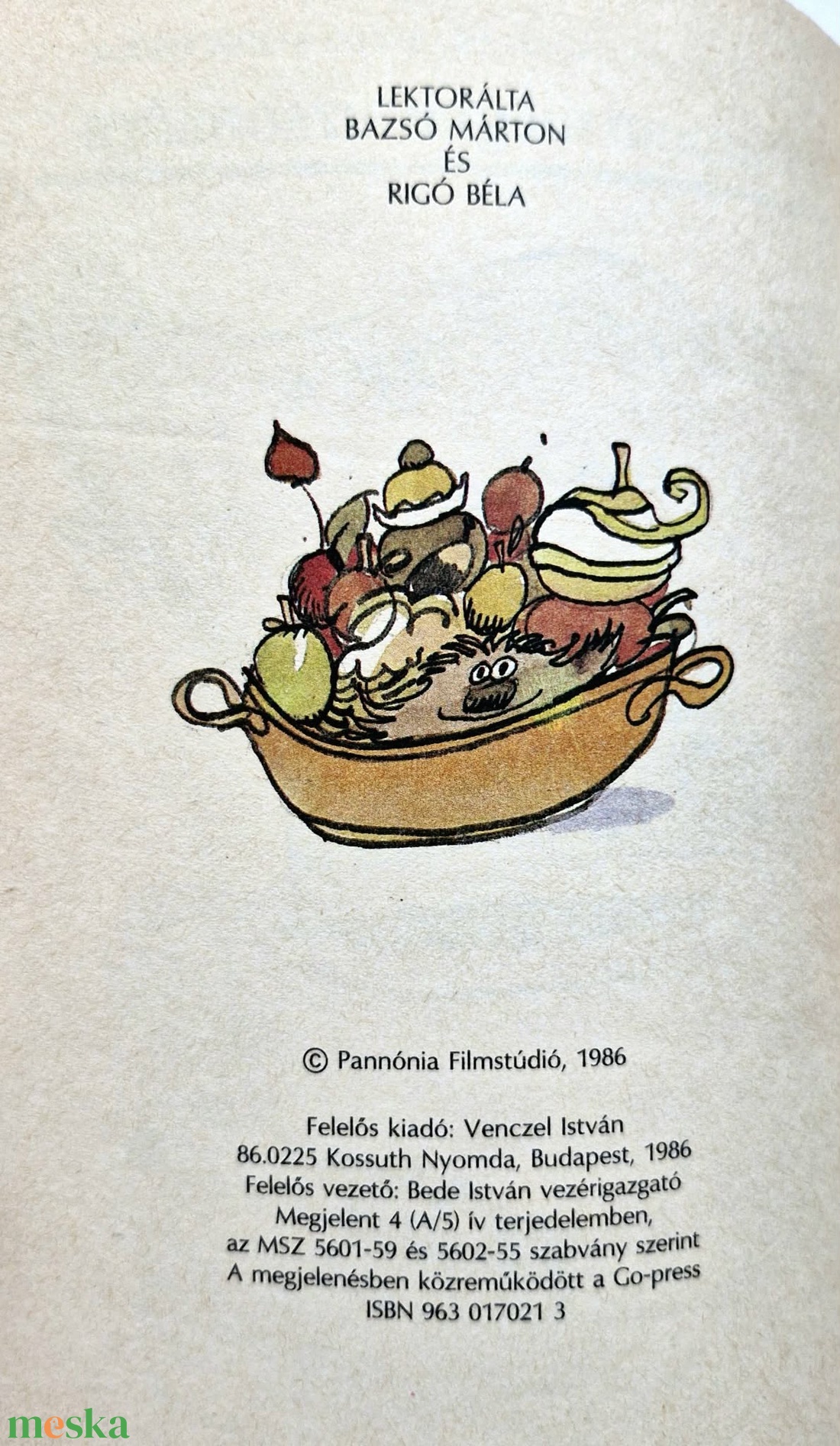 Csukás-Oroszlán-Sajdik: Pom Pom meghív uzsonnára (Pannónia 1986, Szép állapotú füzet) - könyv & zene - könyv - Meska.hu
