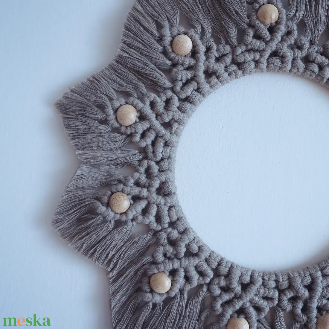 Makramé mandala kávé színben - otthon & életmód - dekoráció - fali és függő dekoráció - falra akasztható dekor - Meska.hu Makramé mandala kávé színben - otthon & életmód - dekoráció - fali és függő dekoráció - falra akasztható dekor - Meska.hu